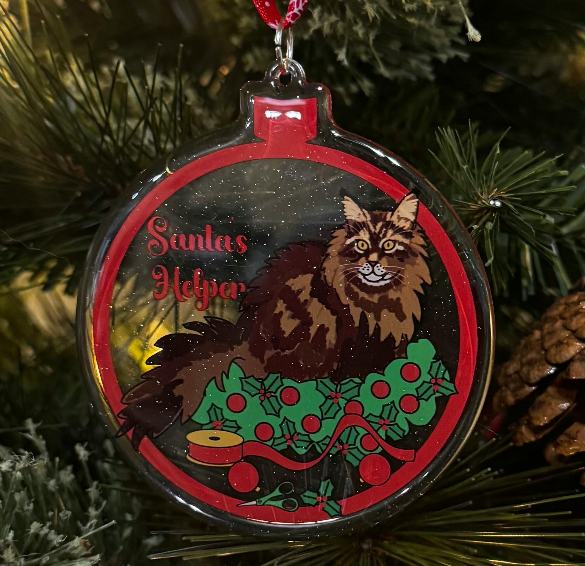 Santa's Helper ornament