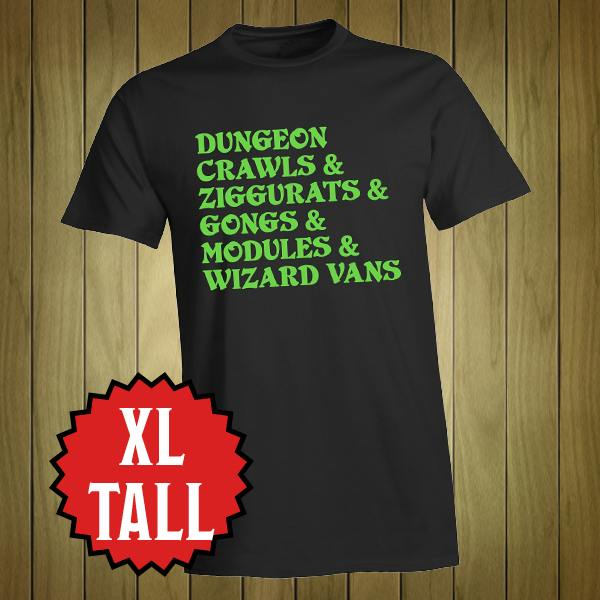 T-Shirt: Dungeon Crawls & Ziggurats & etc. (X-Large Tall)