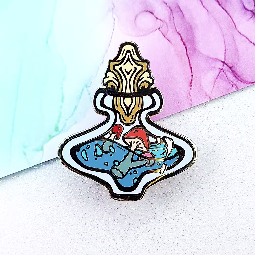 "Blue Mushroom Potion" Enamel Pin