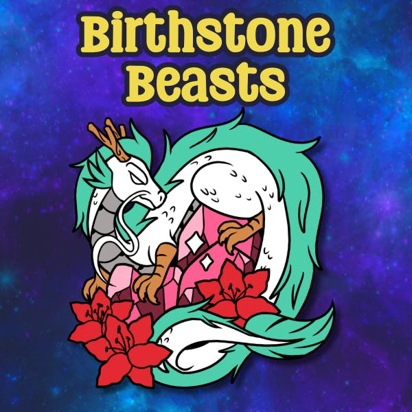 Birthstone Beasts Enamel Pin