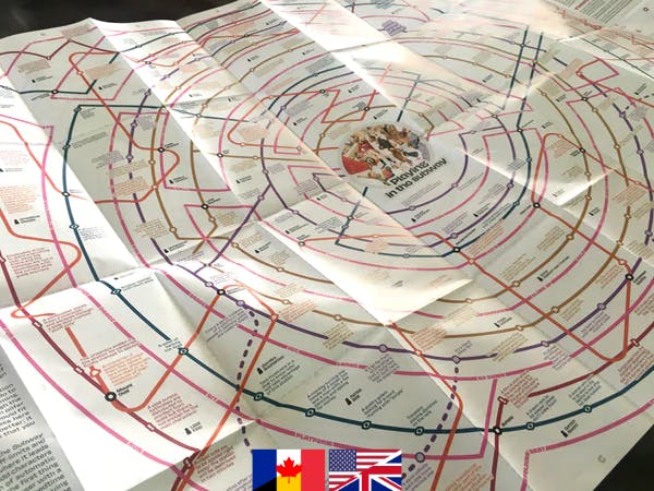 Printed copy of Meanwhile, in the Subway / Exemplaire imprimé de Pendant ce temps, dans le métro