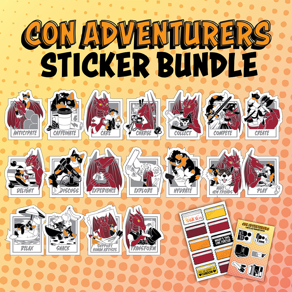 Con Adventurers Sticker Set