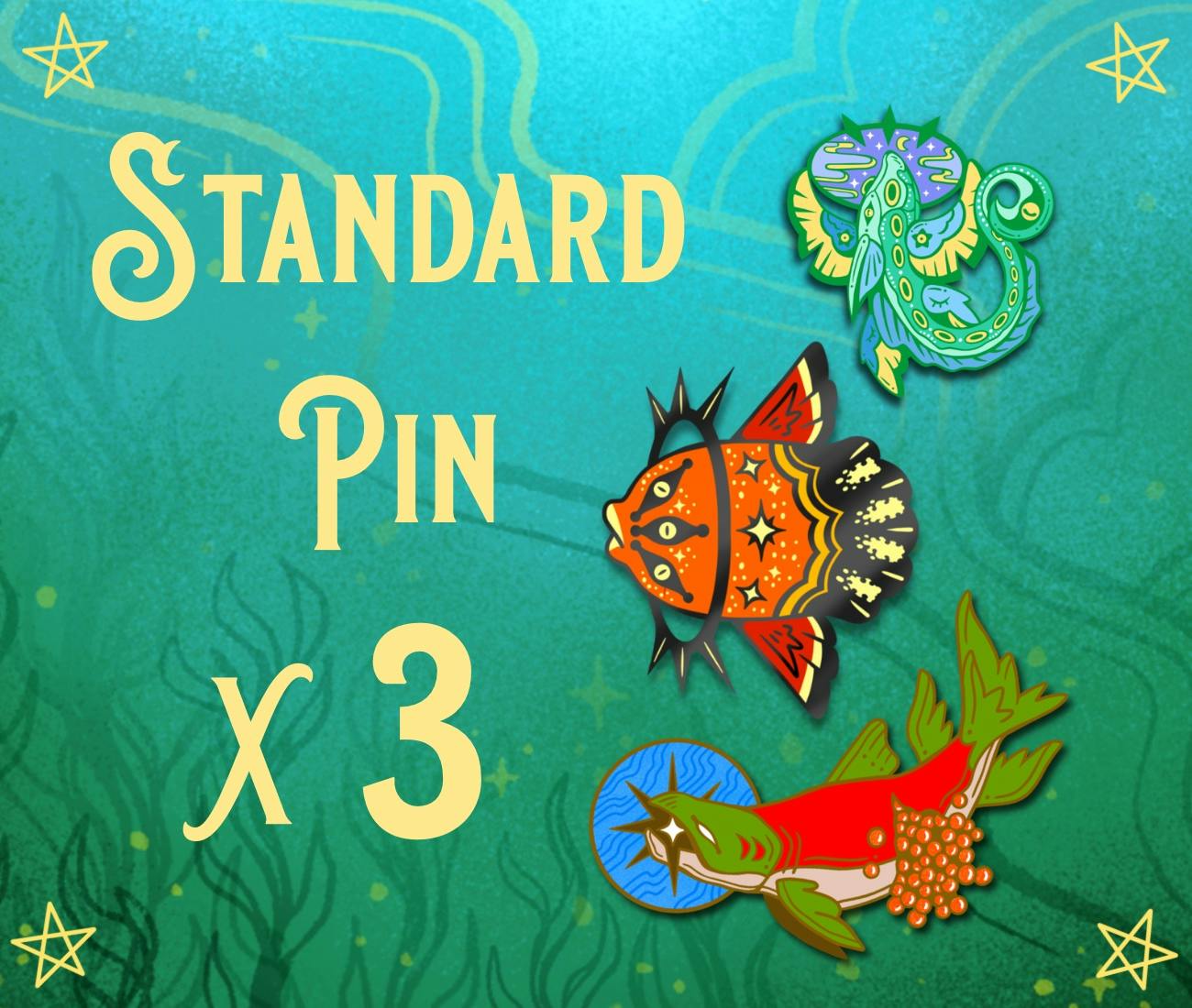 x3 Standard Enamel Pins