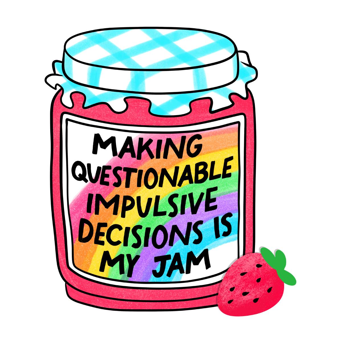 Impulsive Jam Sticker - Holographic Overlay