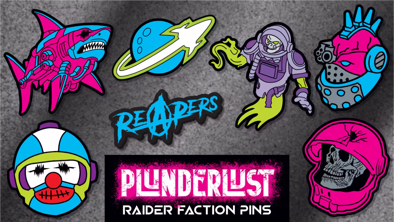 Space Raider Faction Pins – Vast Grimm / Plunderlust