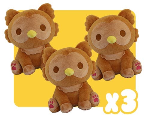 Three (3) Owlbear Plush