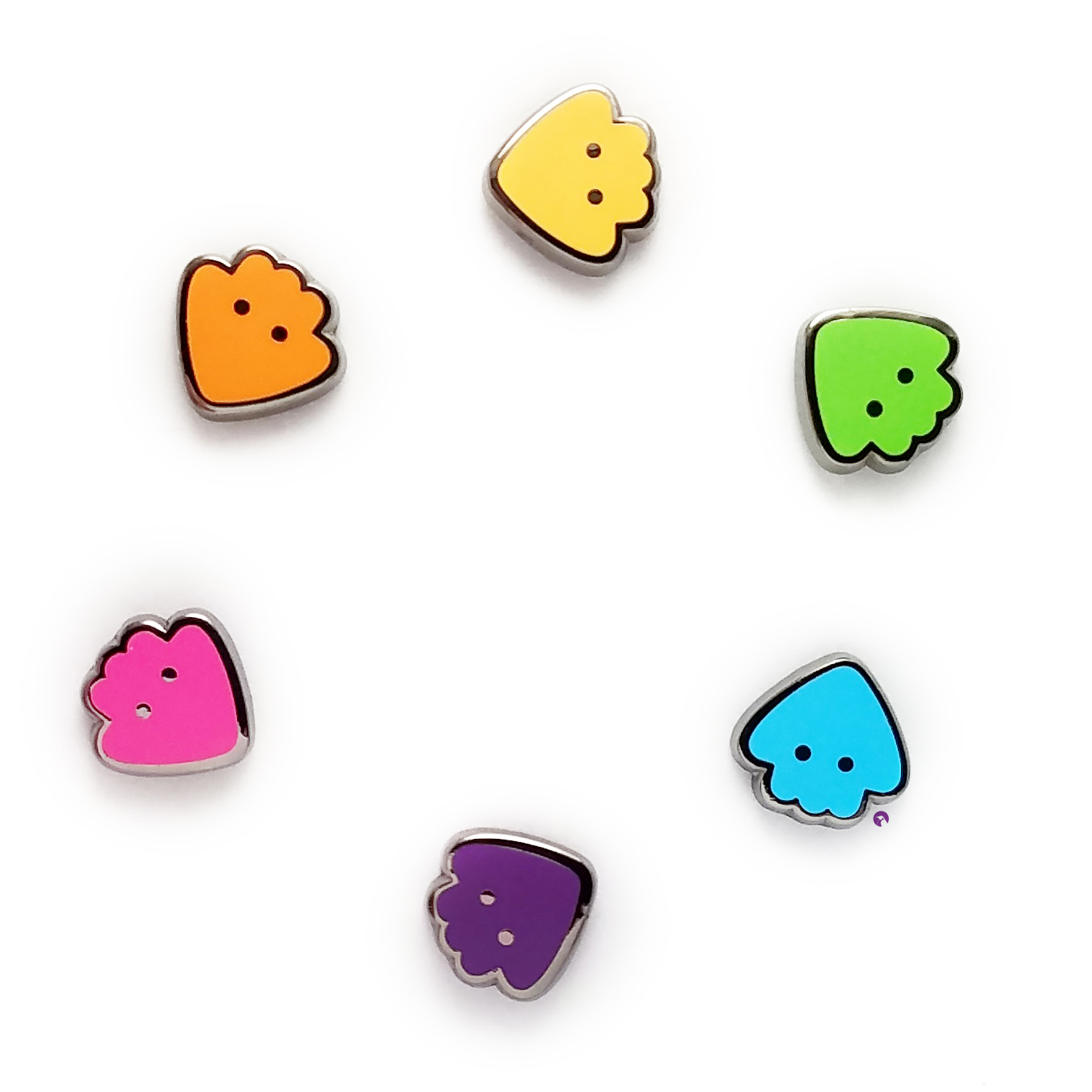 Pin Set - Mini Squid (6 pins)
