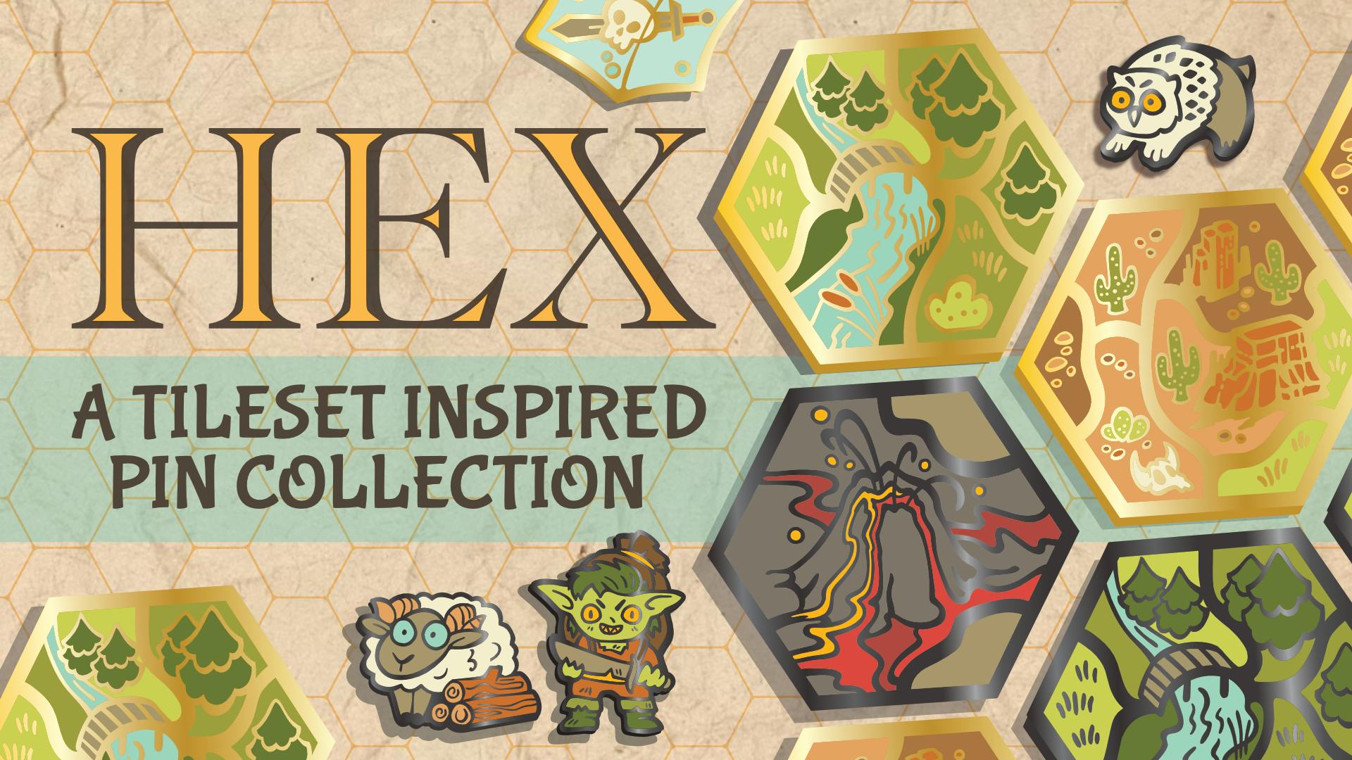 HEX! A Tileset Inspired Pin Collection - BackerKit