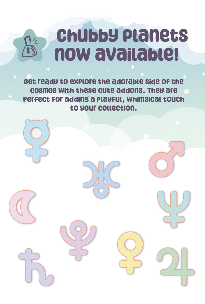 ✦ Chubby Planets pins 