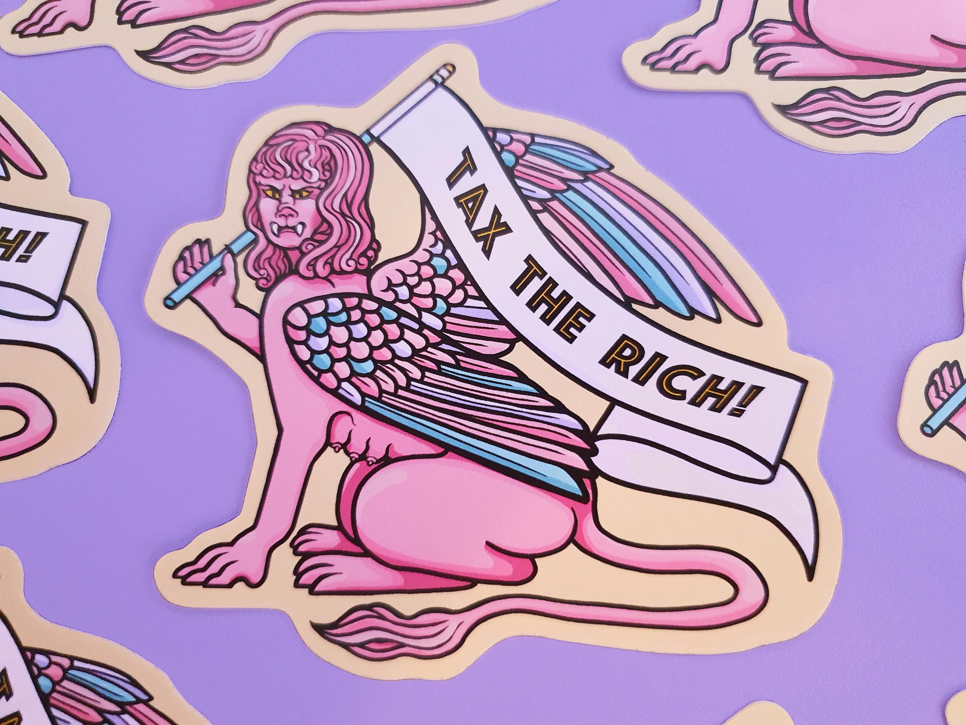 Tax the Rich Sticker