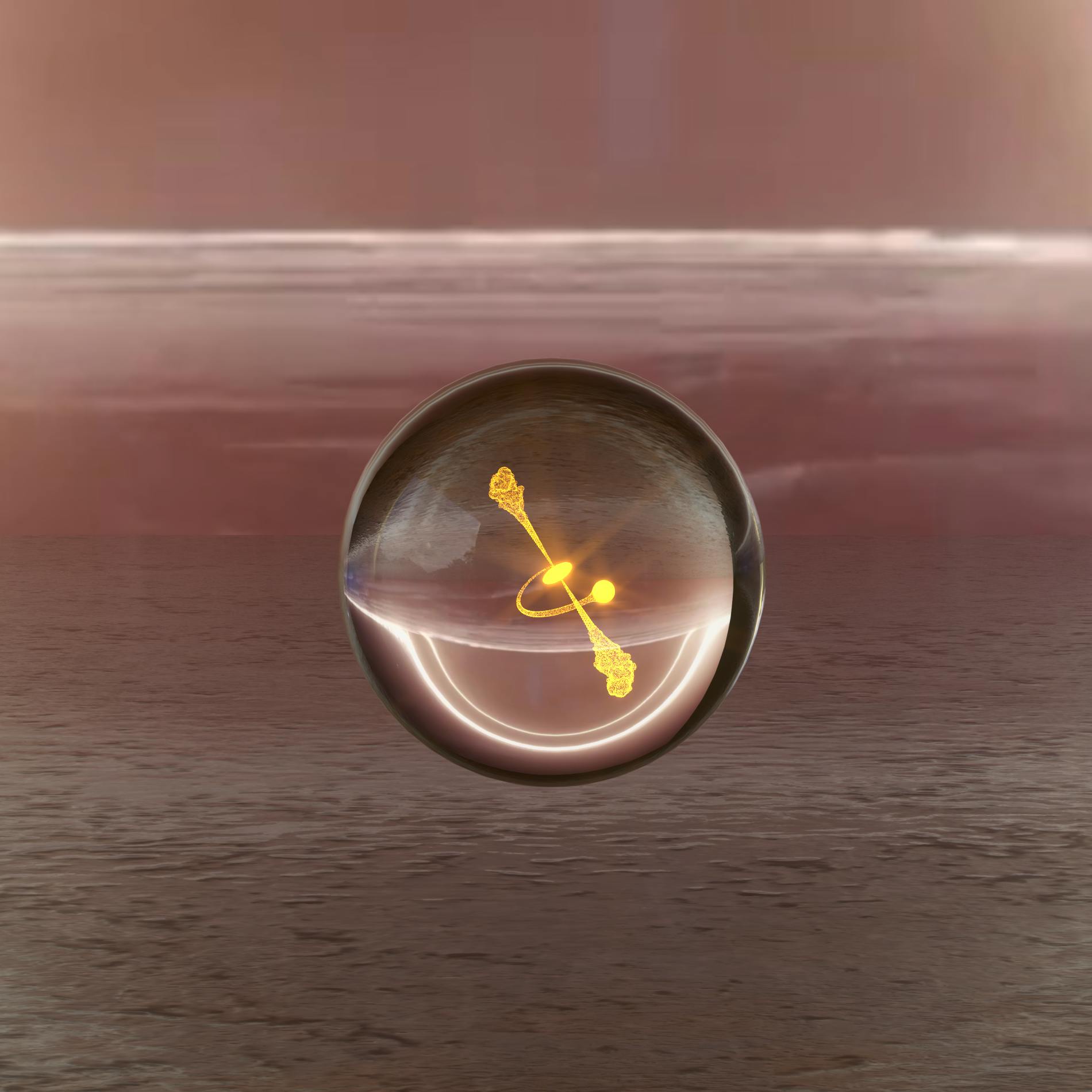 The Black Hole in a Sphere (8cm)