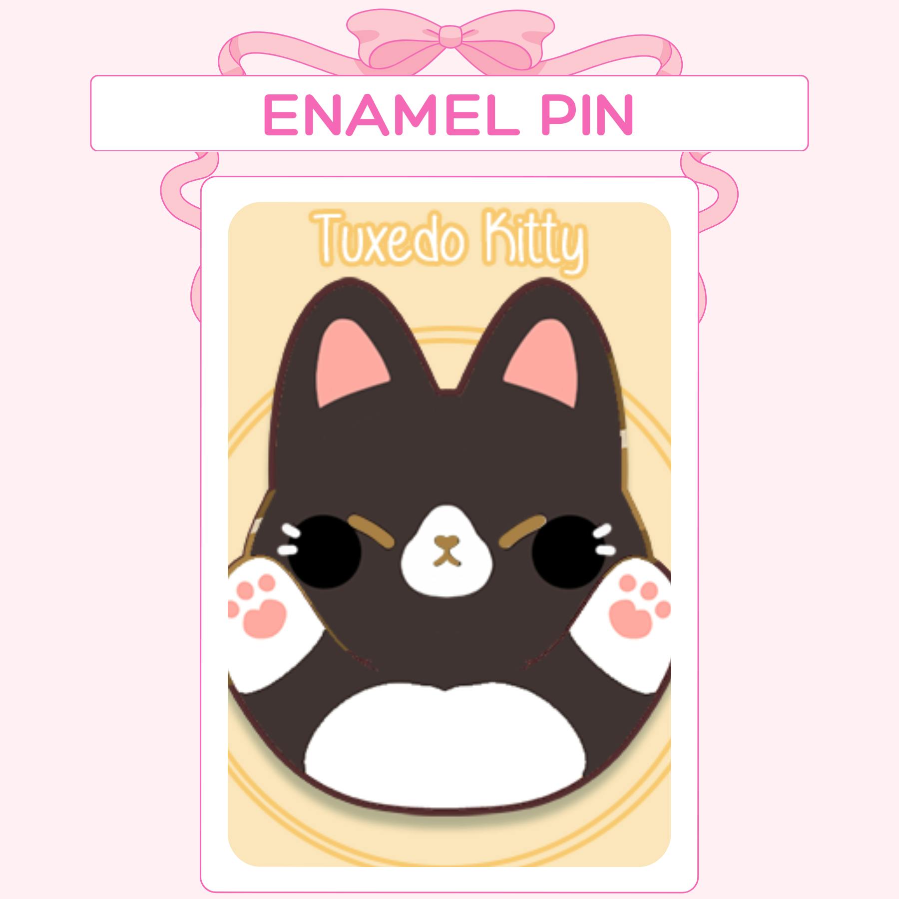 Enamel Pin Kitty - Tuxedo