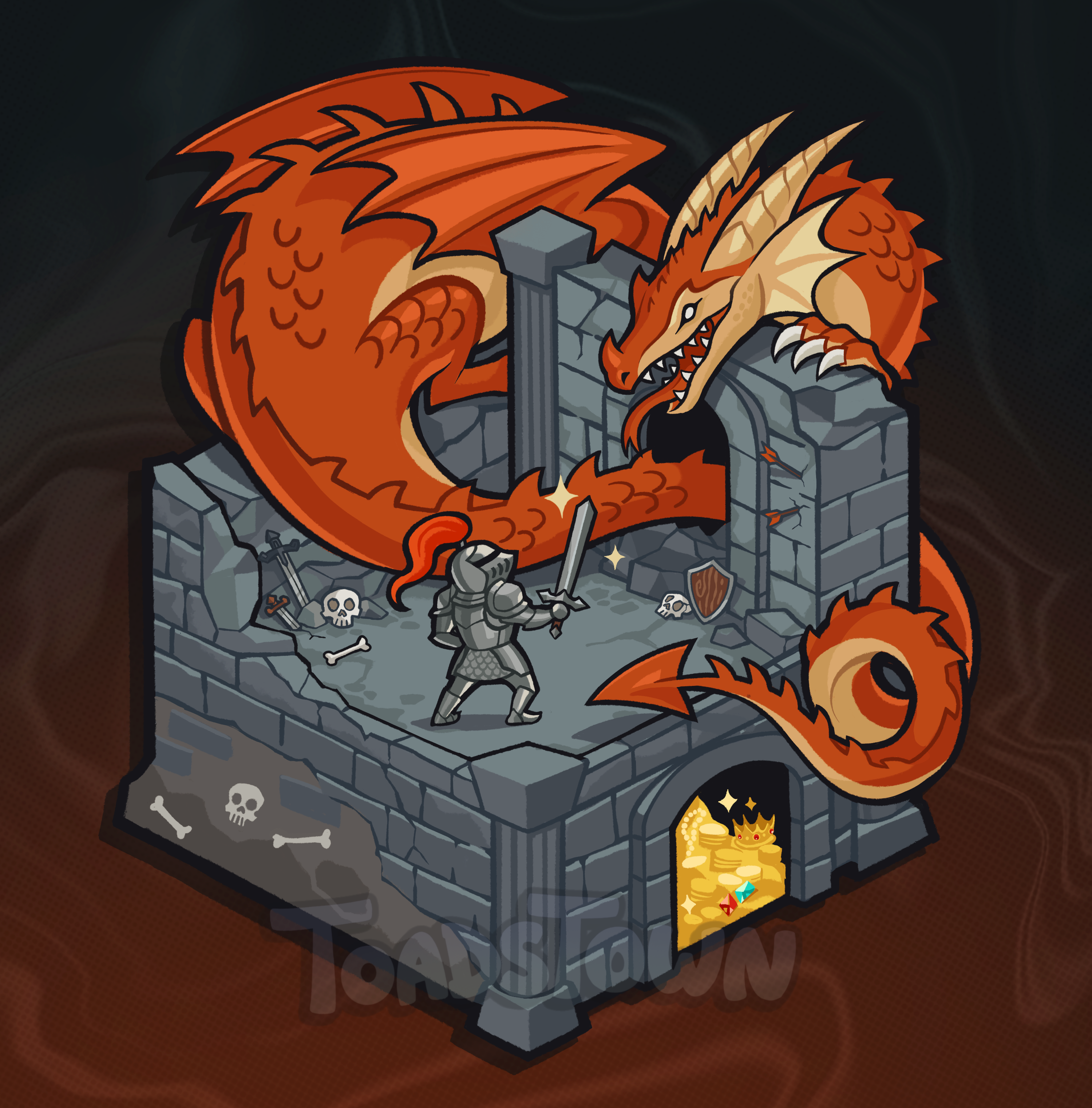 Castle Menace Acrylic Keychain
