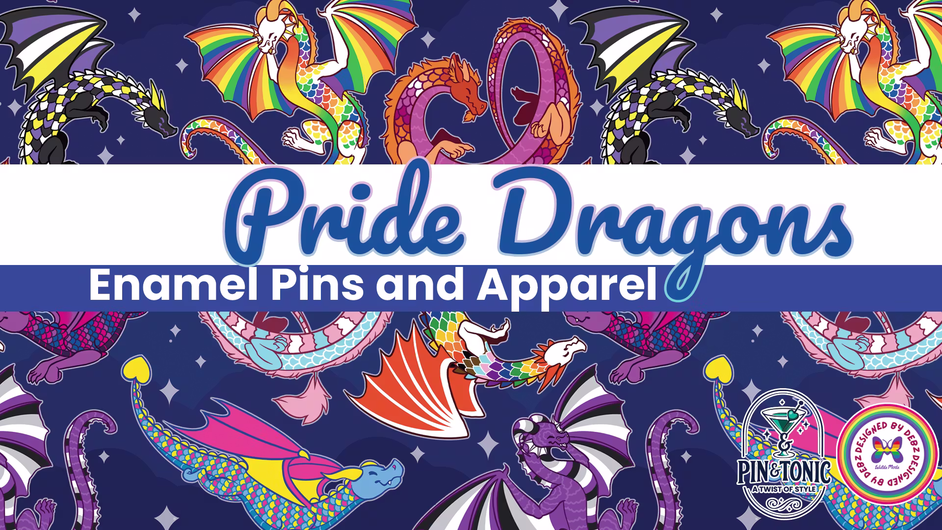 Pride Dragon Pins and Apparel!
