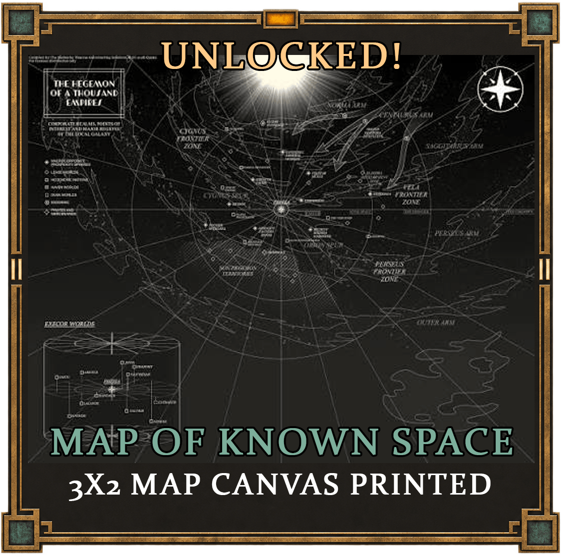 Printed Map of Known Space