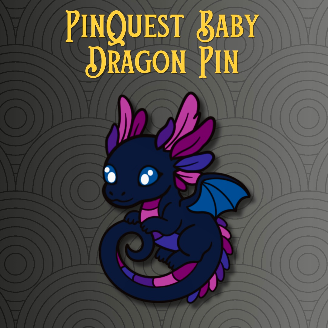 PinQuest Baby Dragon Pin