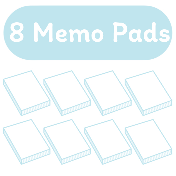 8 Memo Pads
