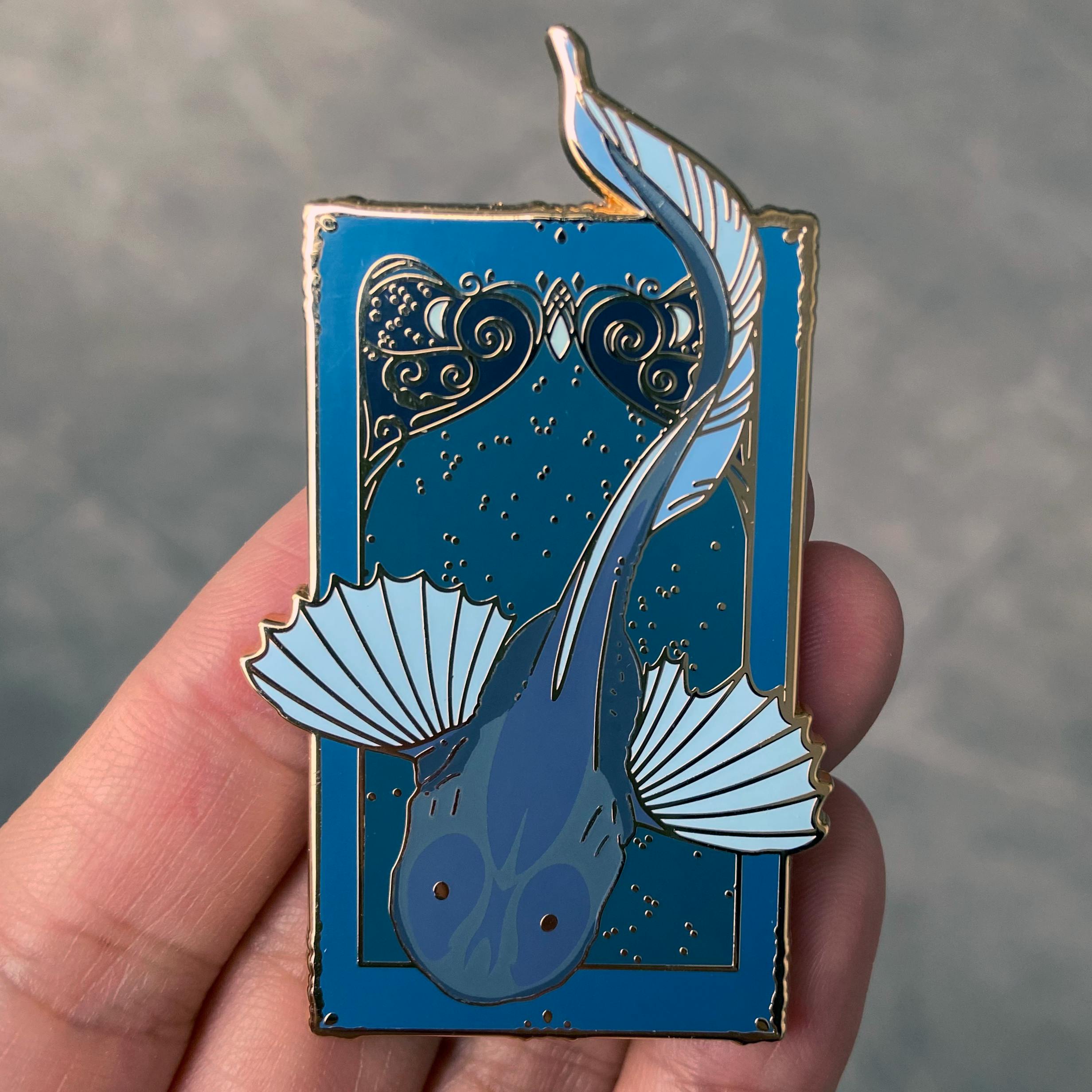 Snailfish Tarot Pin	