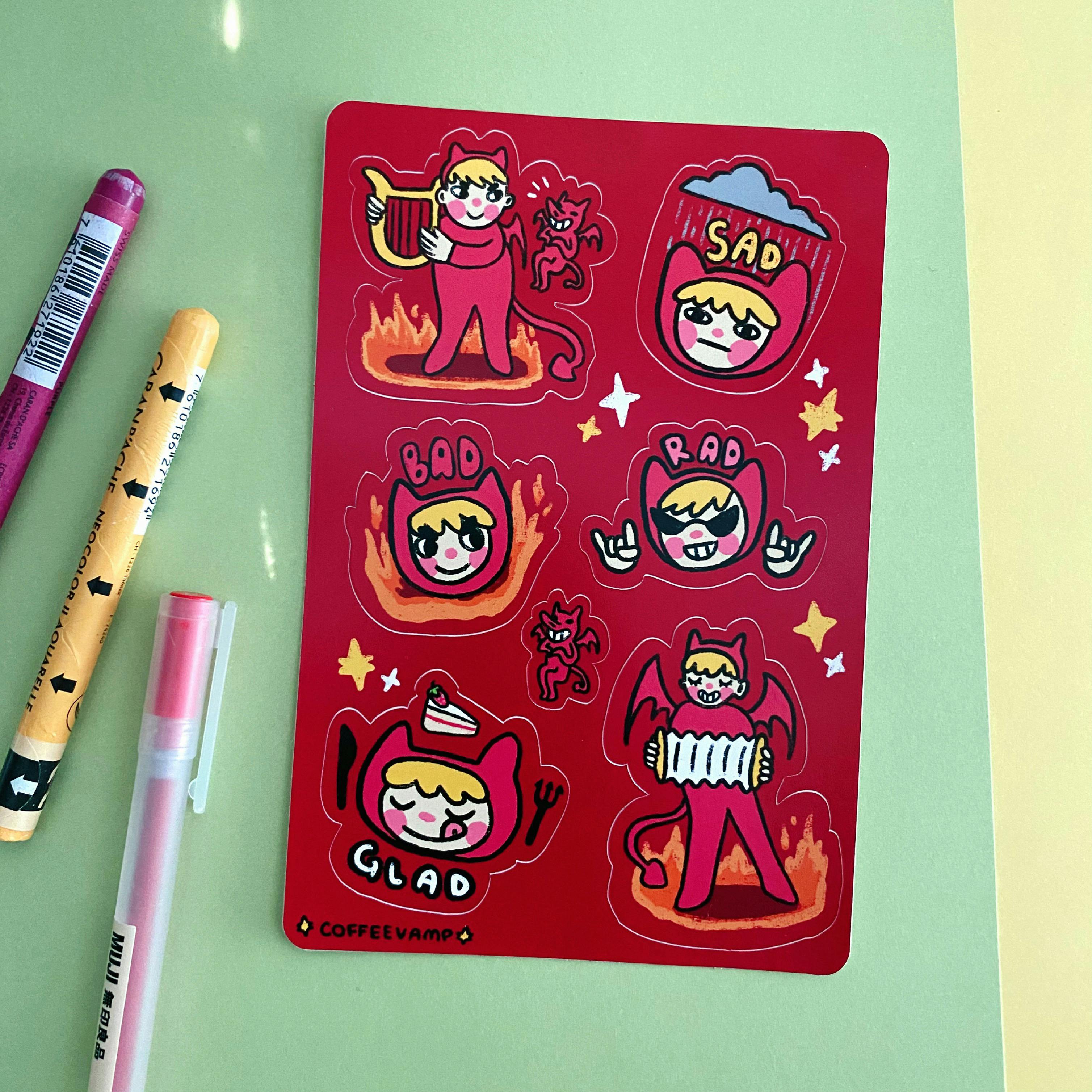 Devils Sticker Sheet
