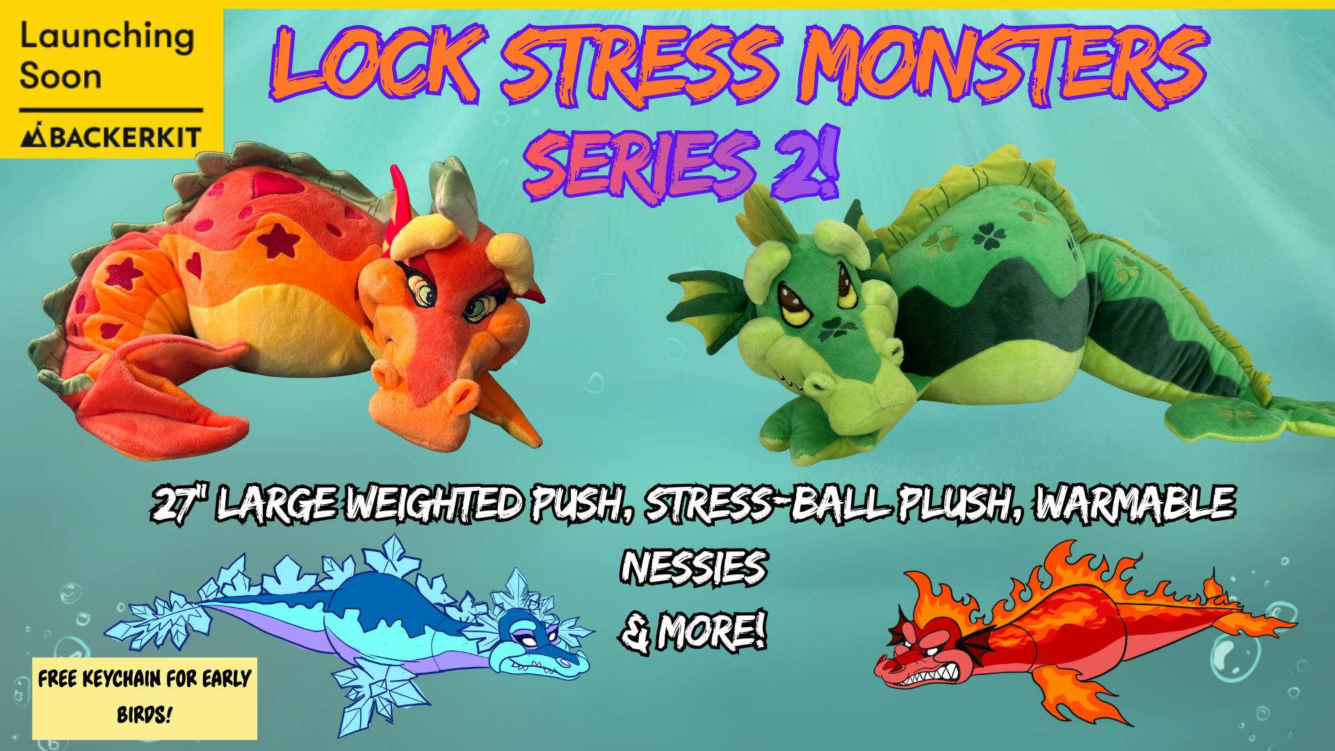 Launch Party | Lock Stress Monsters (Series 2) - BackerKit