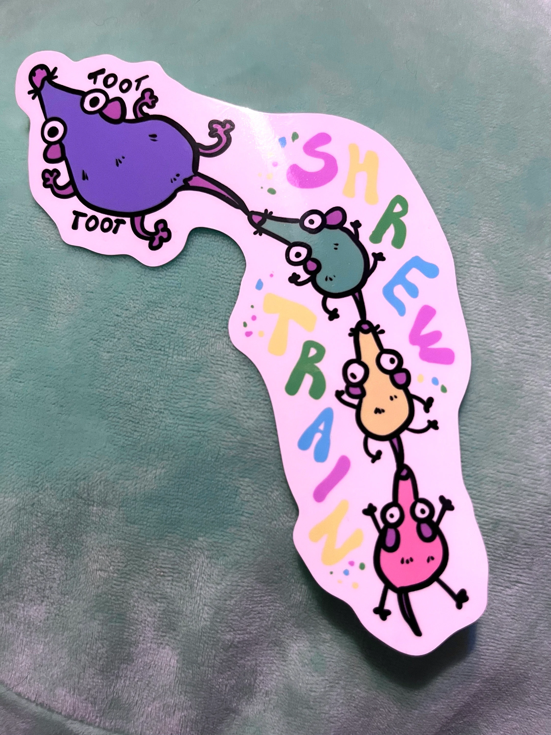 Shrew train vinyl sticker
