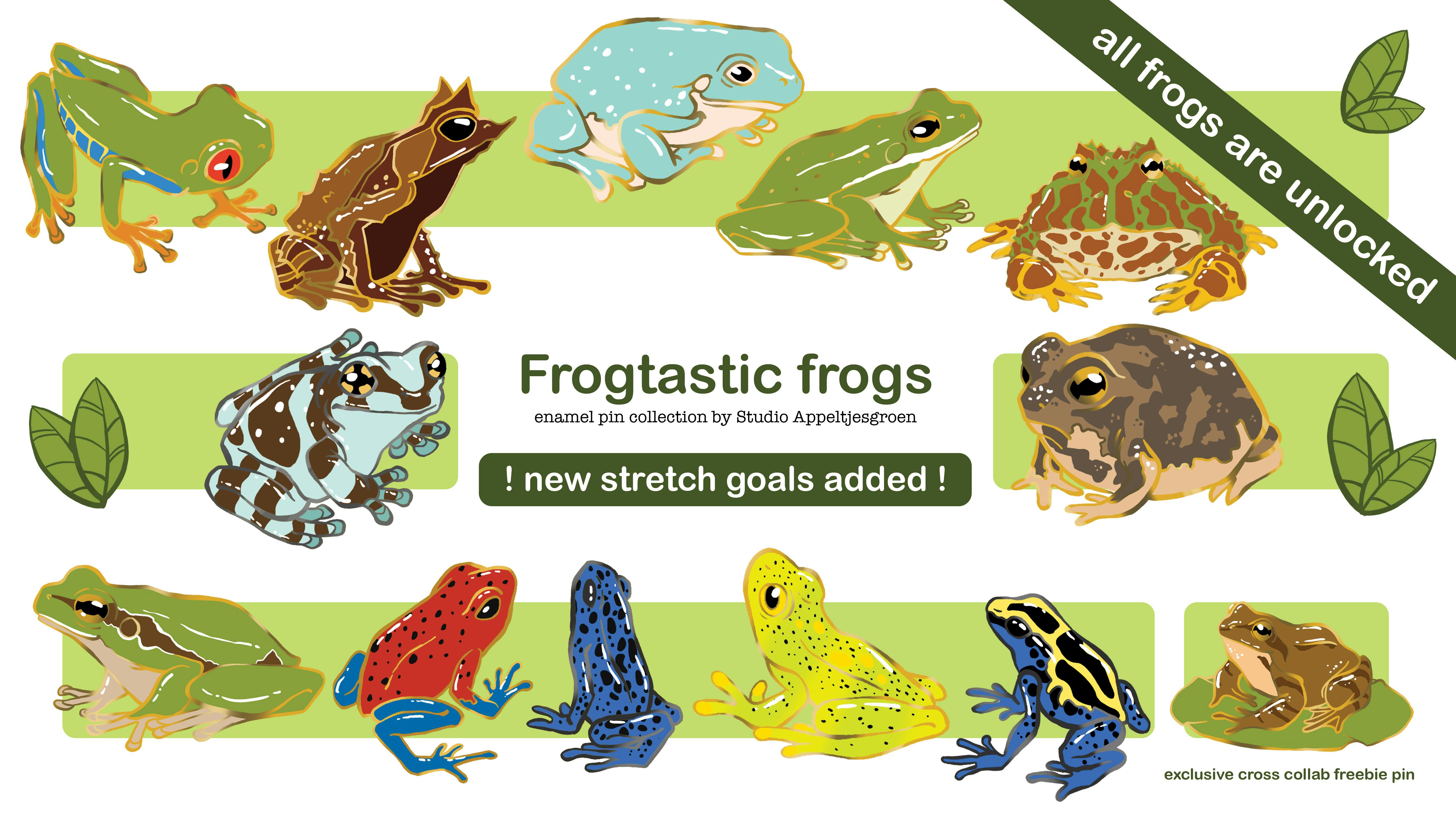 Frogtastic Frogs - Enamel Pins - BackerKit