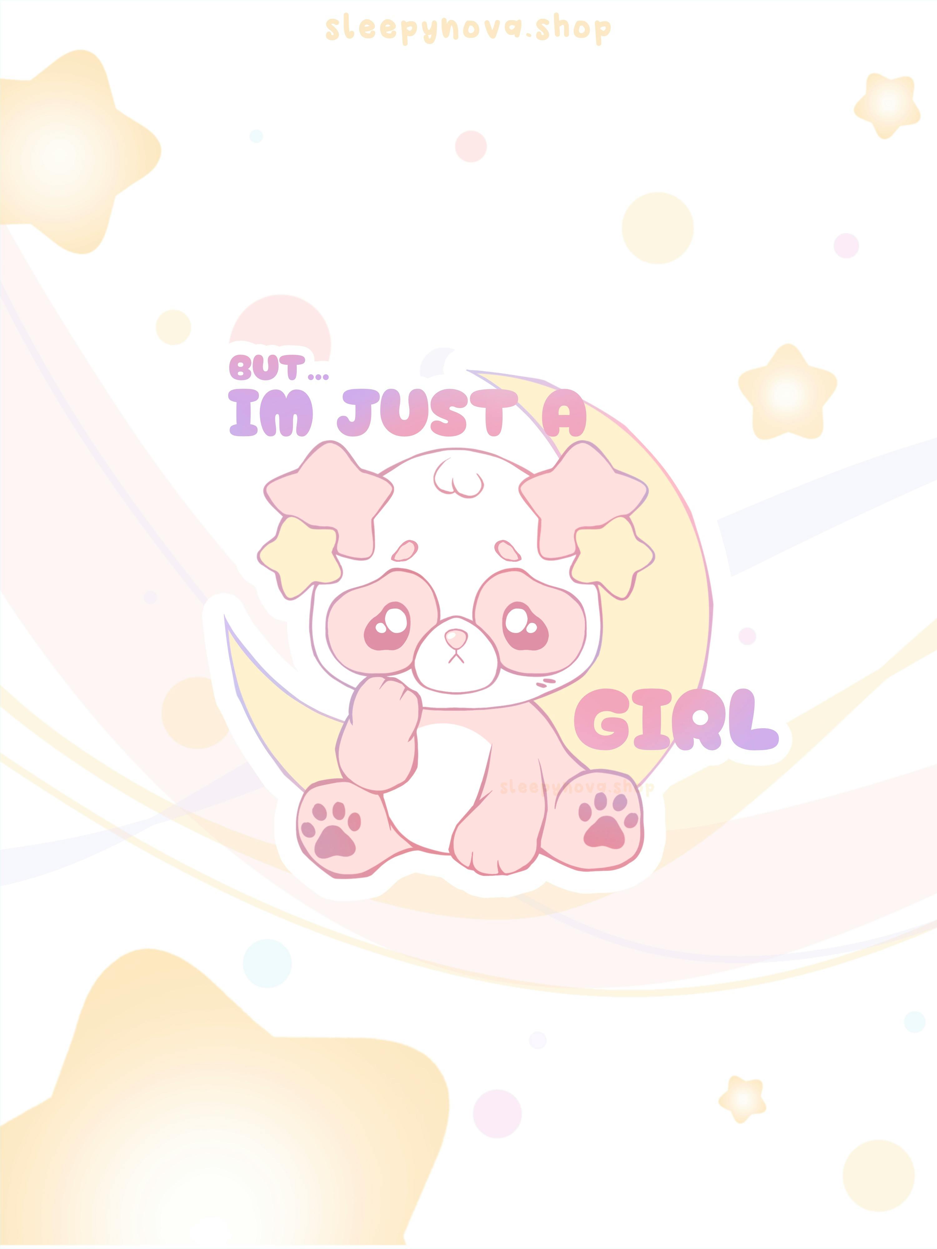 Just a Girl Sticker