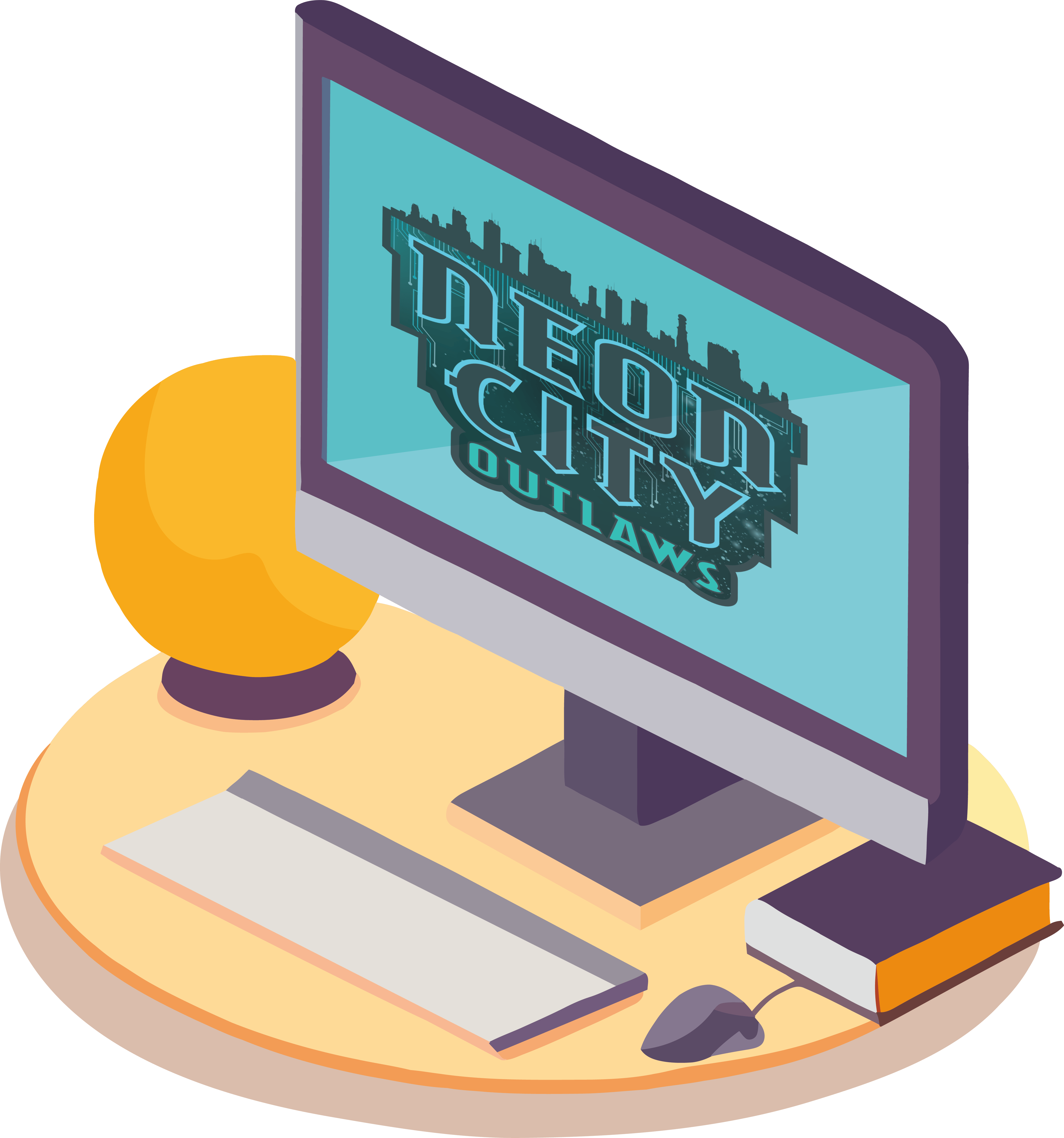 Digital Neon City Outlaws