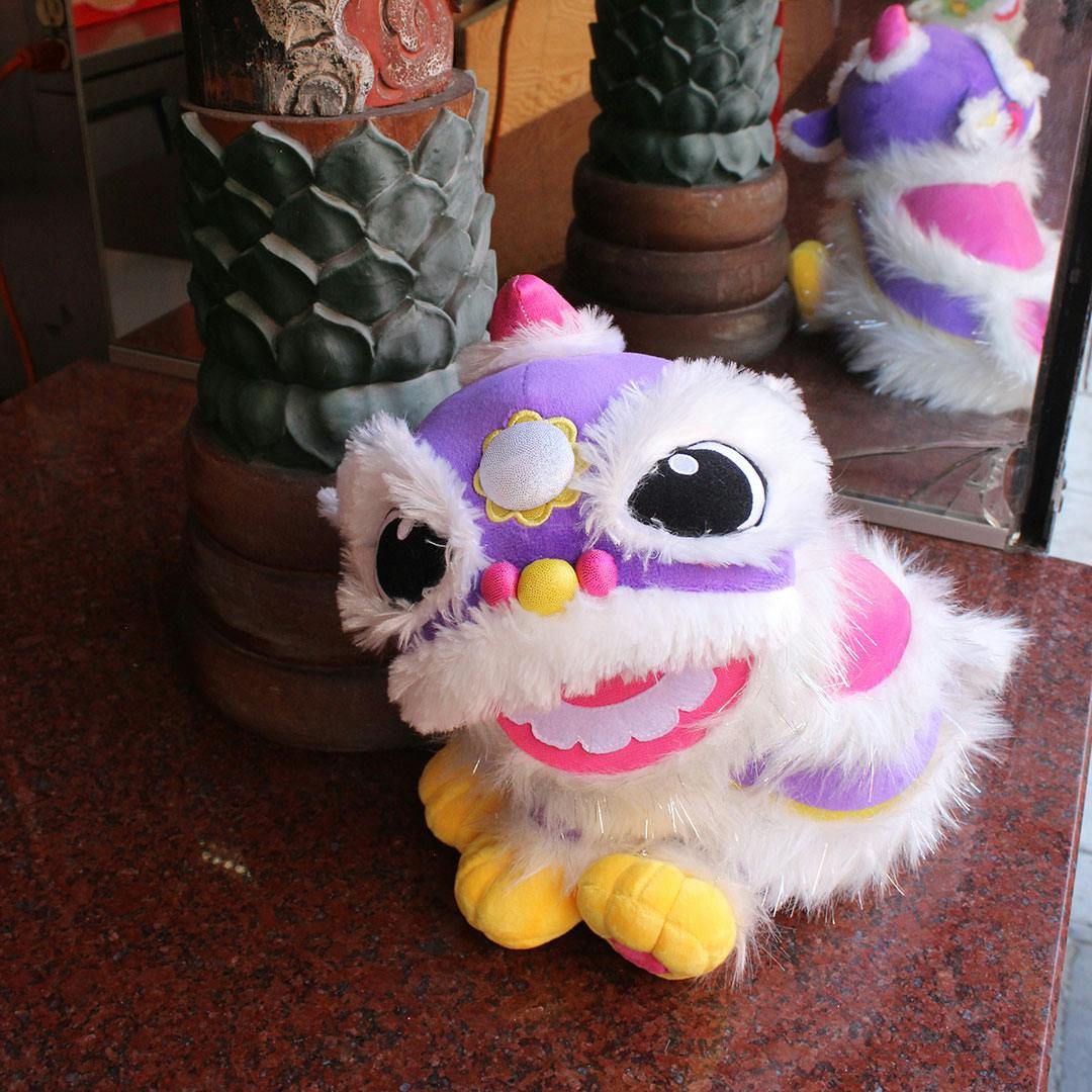 Purple Chinese Lion Dancer Plush