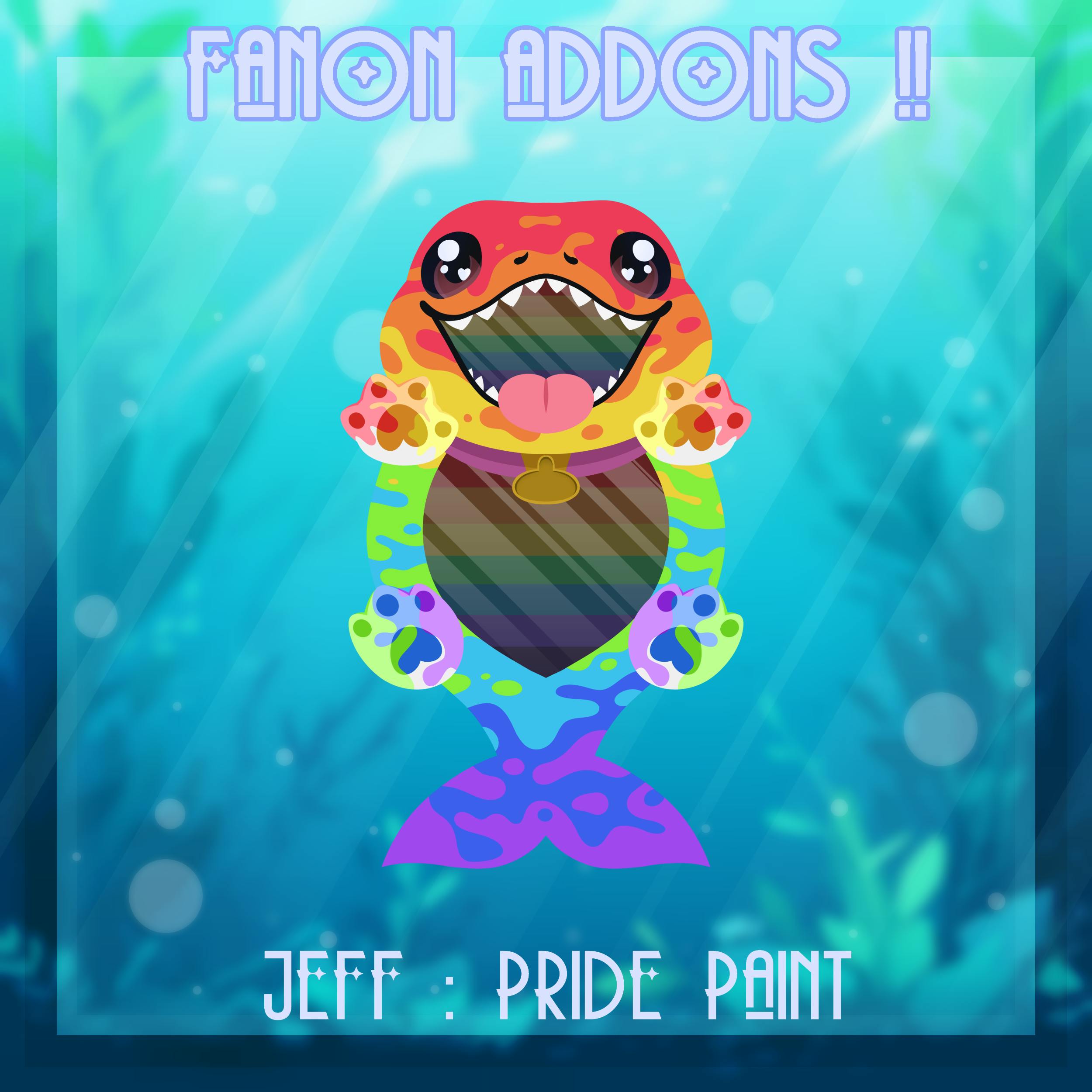 🌈 [ADD-ON] 🎨 Pride Paint Jeff ; Panel & Insert ! 🌈