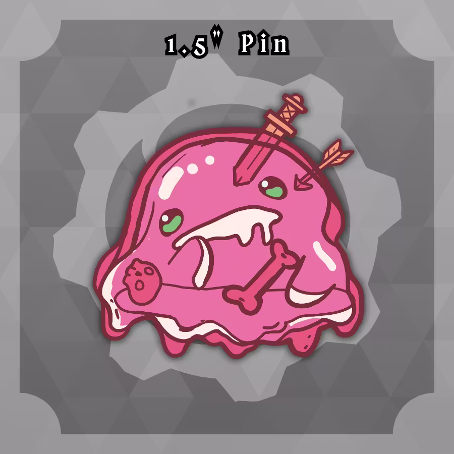 Dungeon Familiars: 1.5in Savourslime Bubblegum Pin