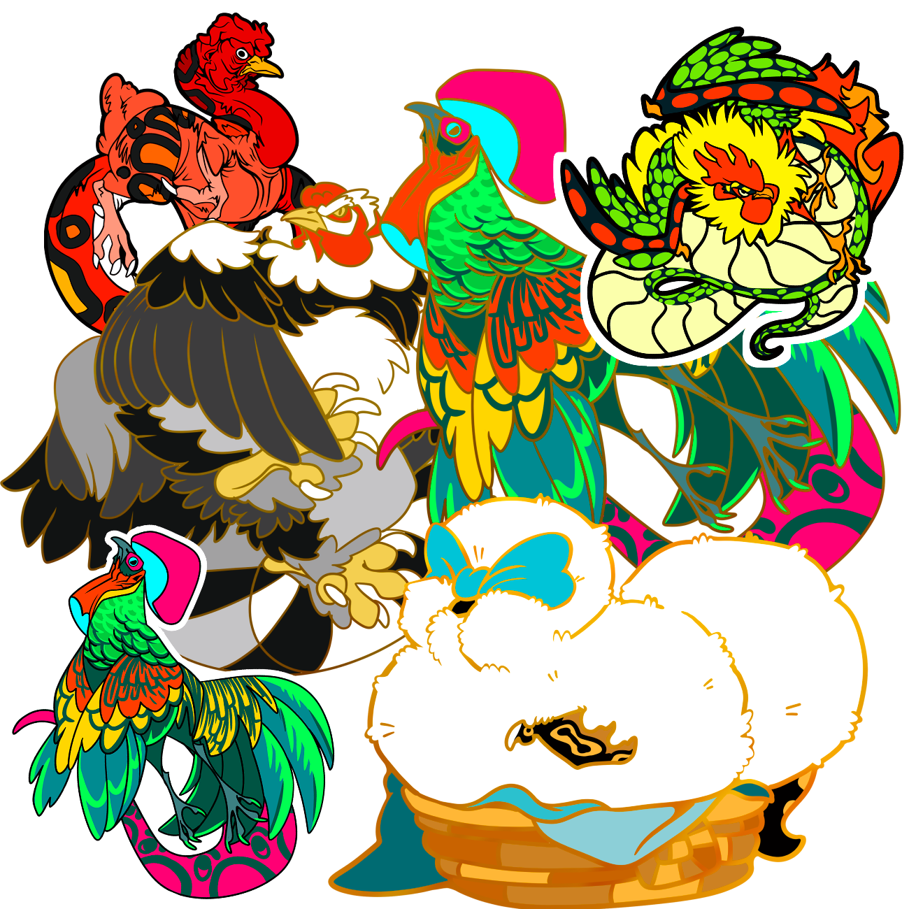 3 Pin & Sticker Bundles