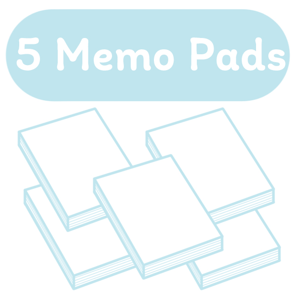 5 Memo Pads