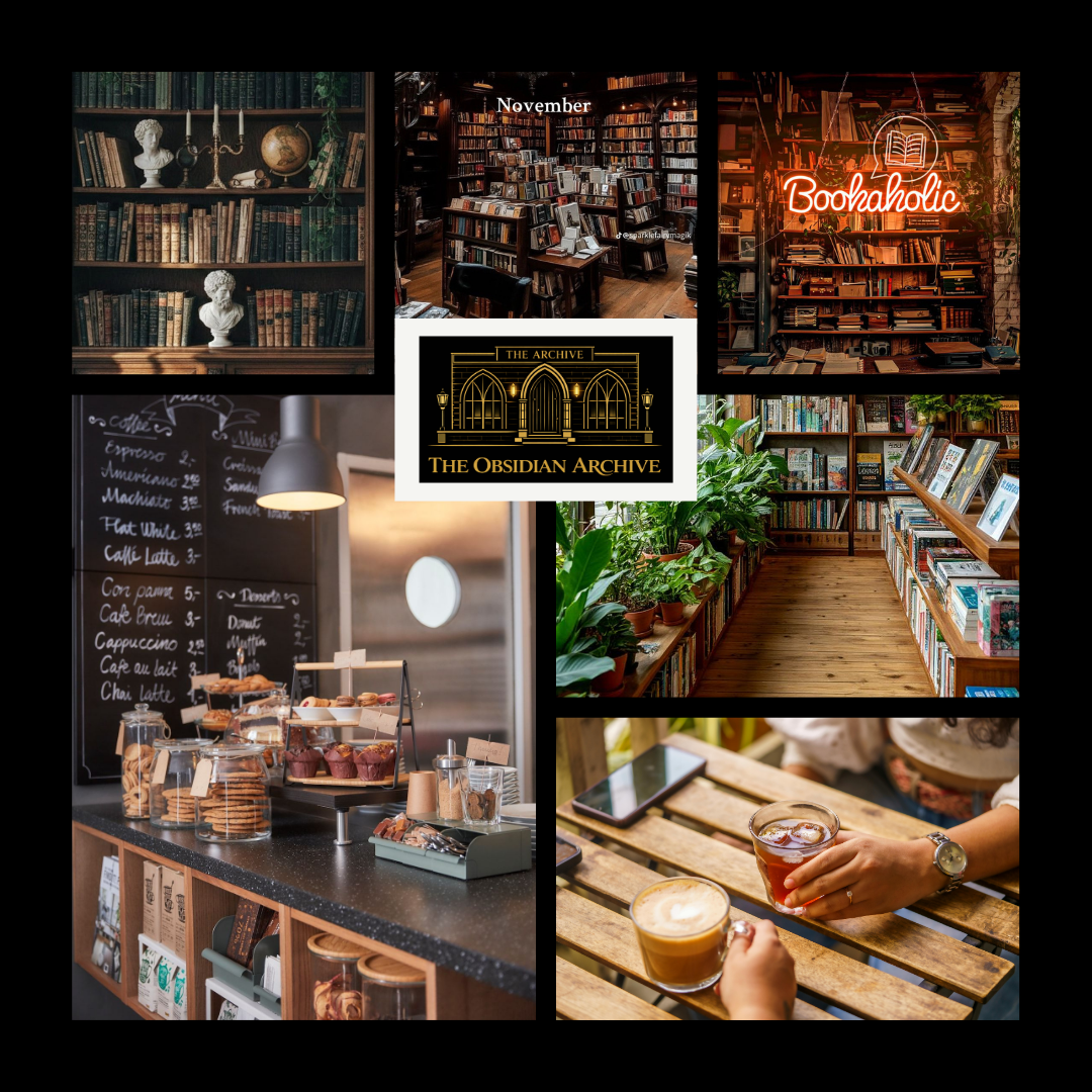 The Obsidian Archive, a dark fantasy bookshop