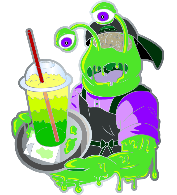 1x Slime Blob- Hard Enamel Pin