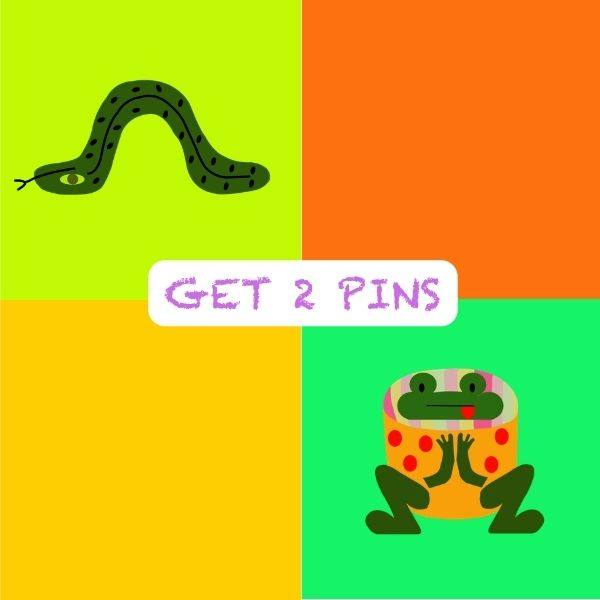 2x 🪷 Mash-Up Friends Doing Yoga 🪷 Pins