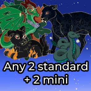 2 Standard and 2 mini