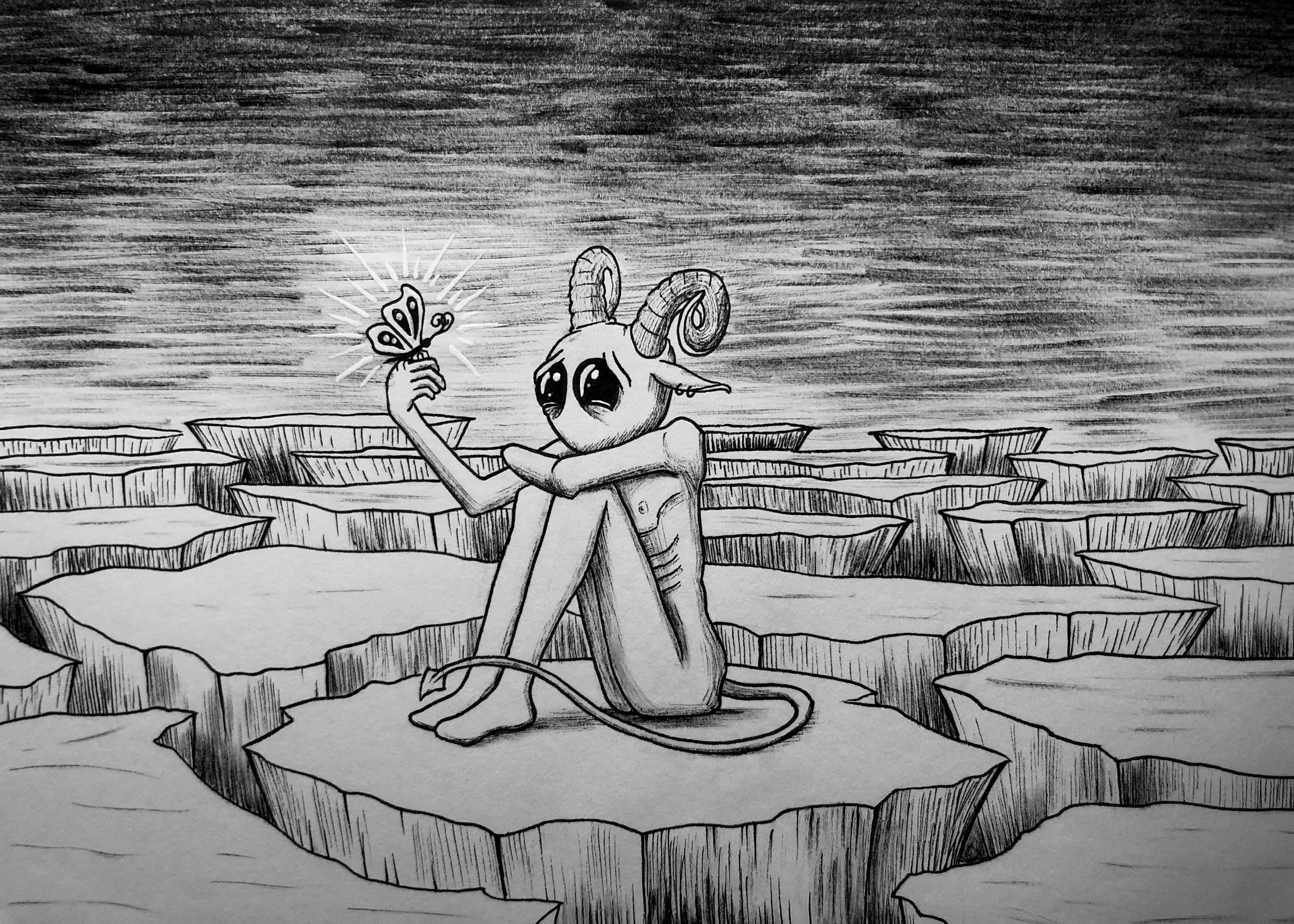 5x7 Print: Demon by Summer Faught