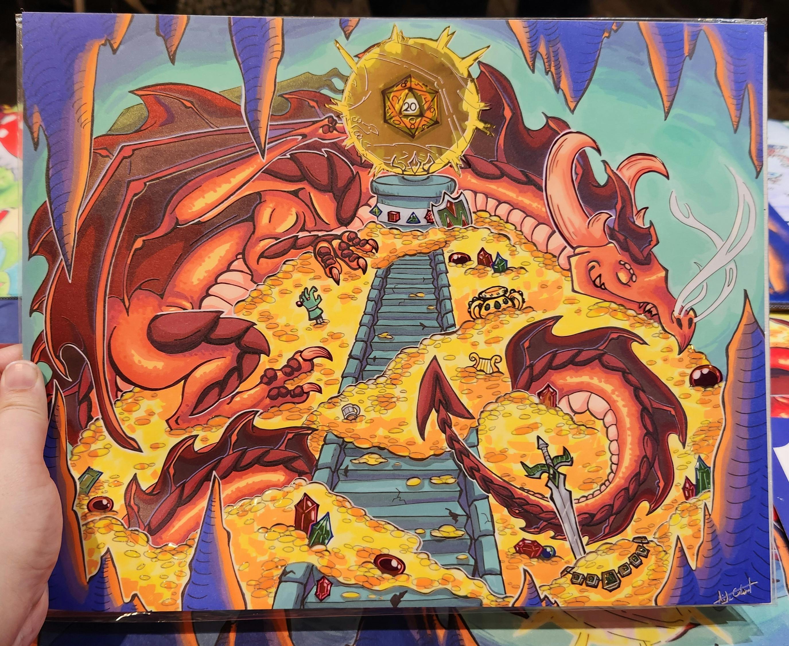 Tempting Fate  11x14 Holographic Print