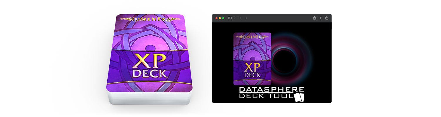 A colorful deck of XP cards, in both print and digital.