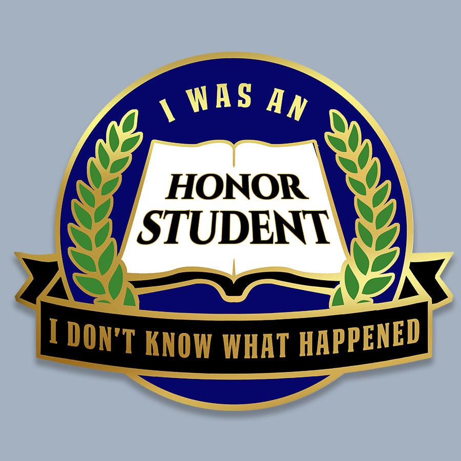 A LA CARTE PIN: Honor Student (Badge)