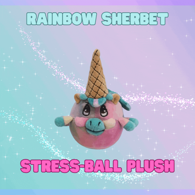 Unicone Stress-ball “Rainbow Sherbet” 