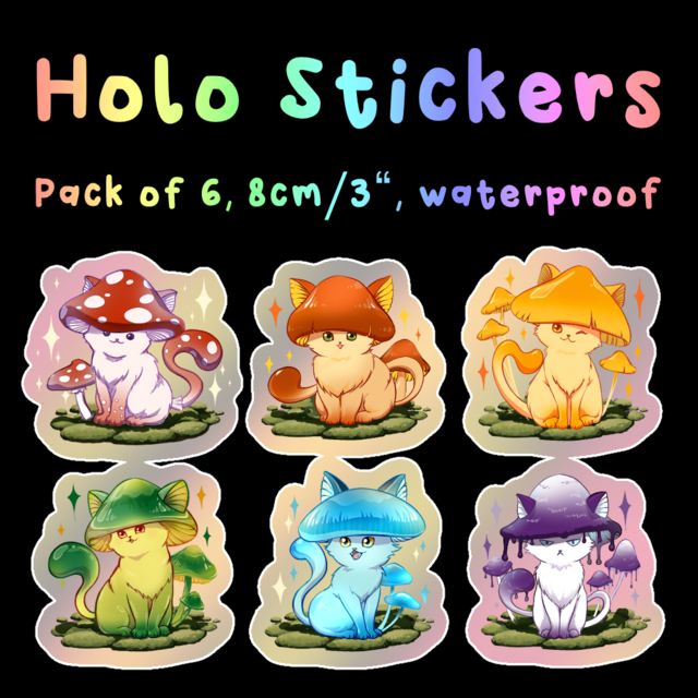 Meowshroom Stickers