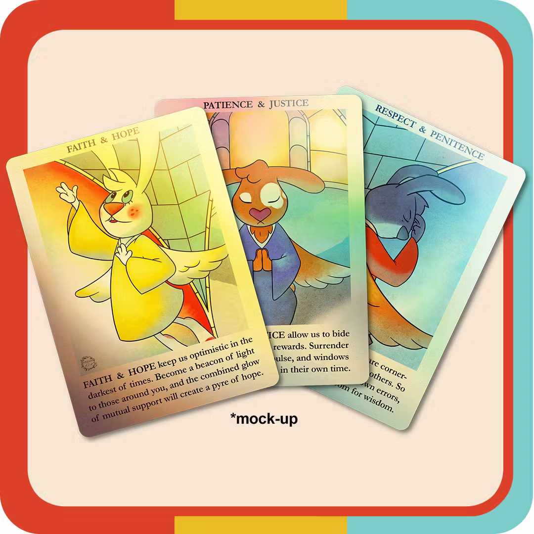 Holographic Card Set - Angel Trio