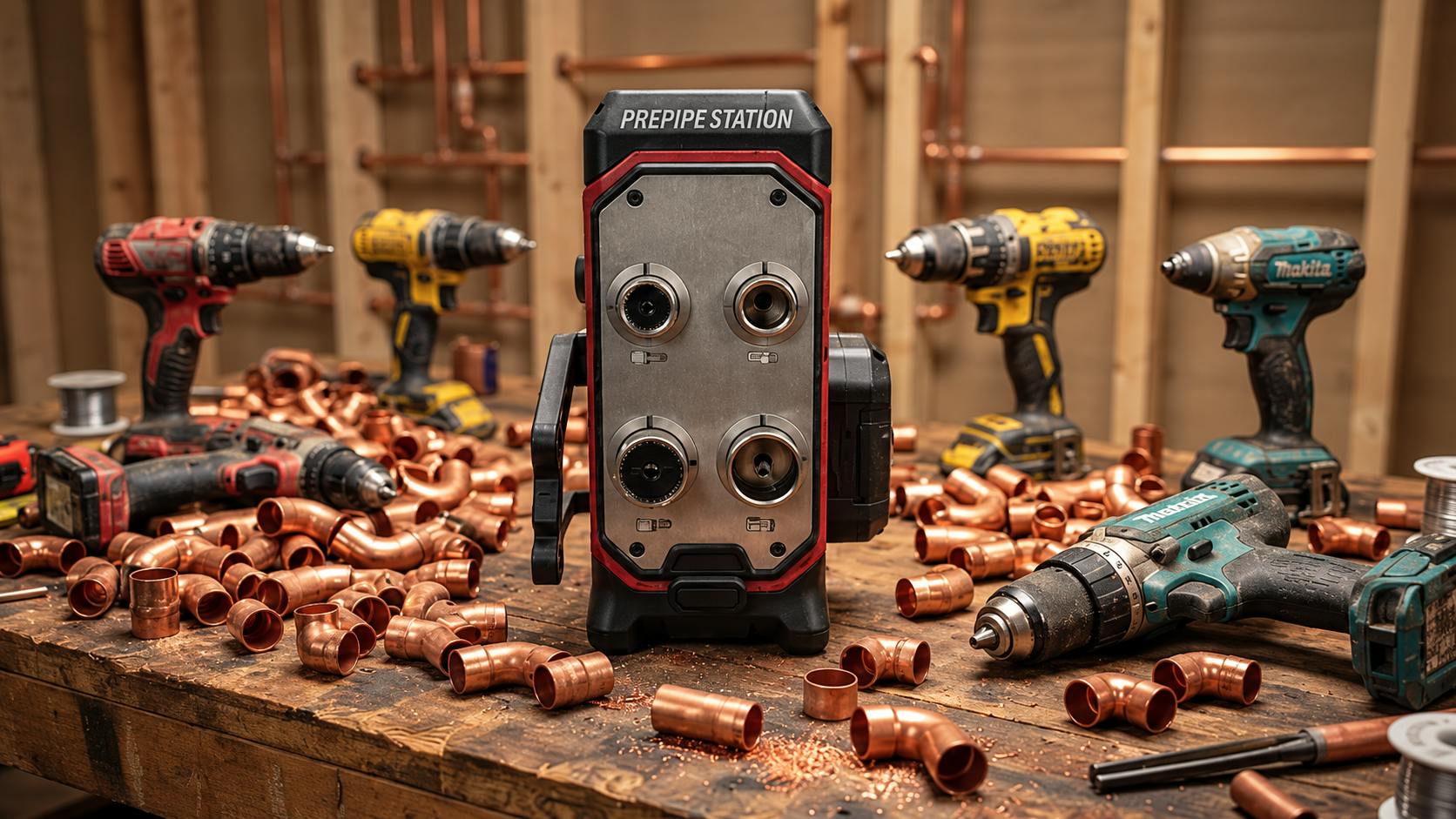 PrePipe station - one tool for multiple trades
