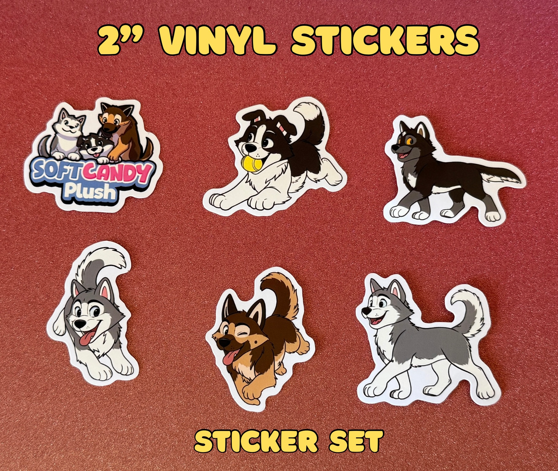 SoftCandy Toys Vinyl Sticker Set 
