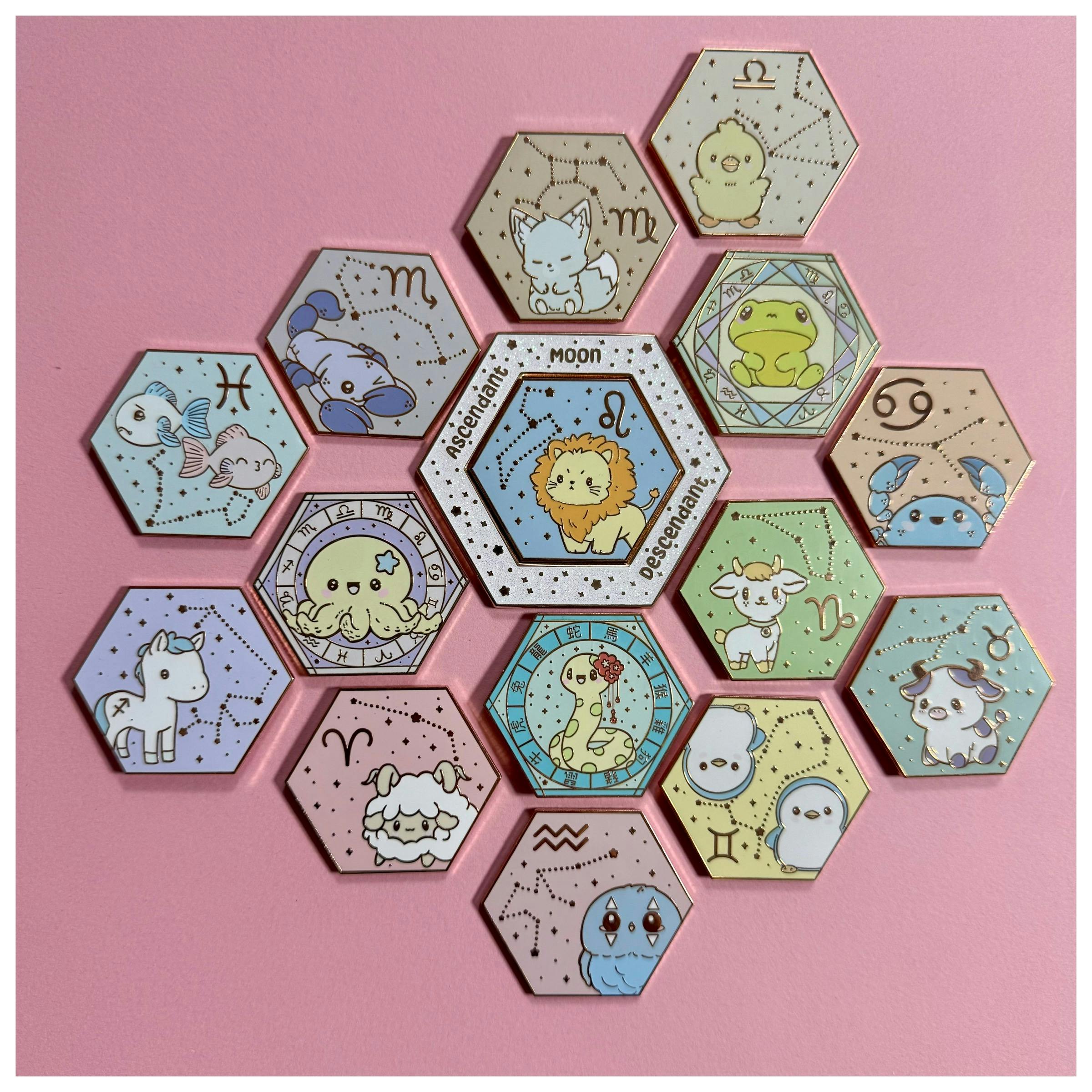 ✦ Zodiac Pals Enamel Pin · Save 20%