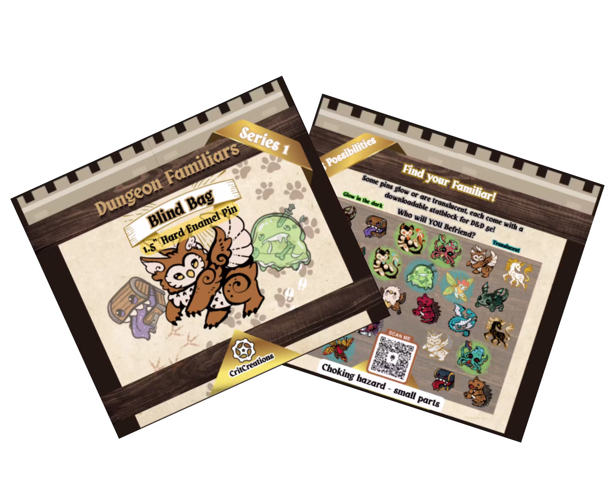 Dungeon Familiars 1.5 in Hard Enamel Pin Blind Bag