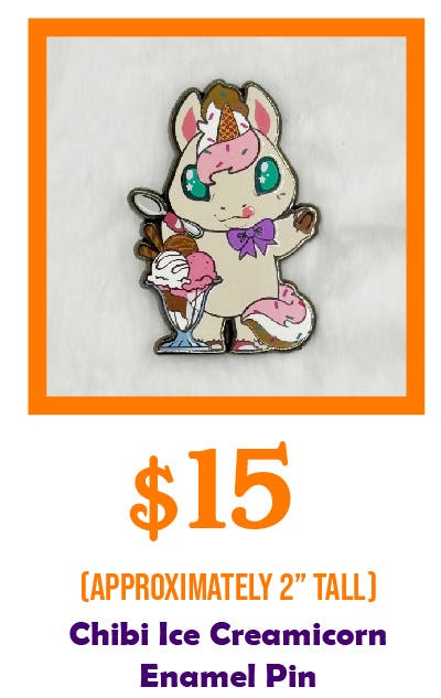 Chibi Ice Creamicorn Enamel Pin