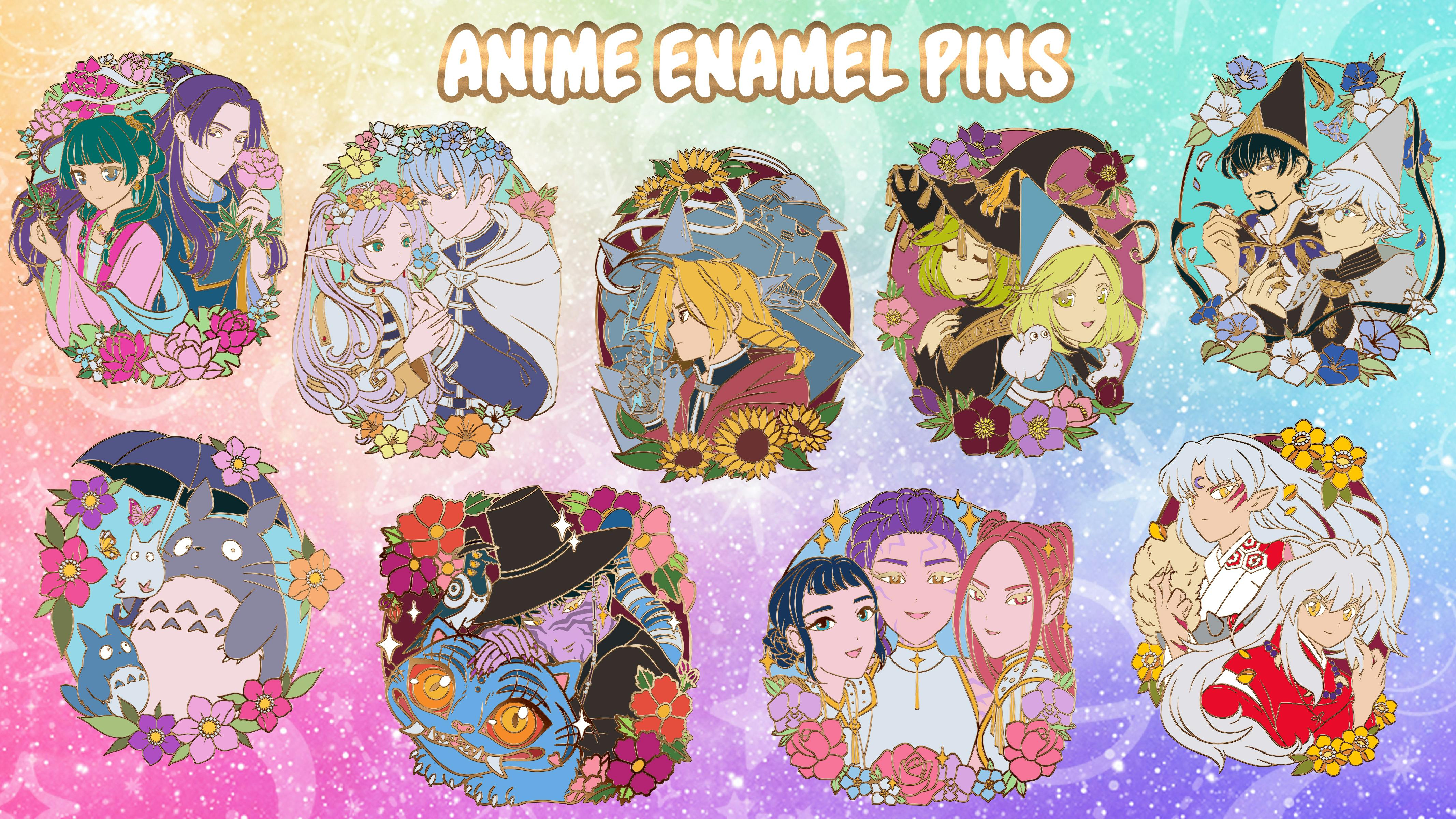 Portrait Series - Anime Enamel Pins